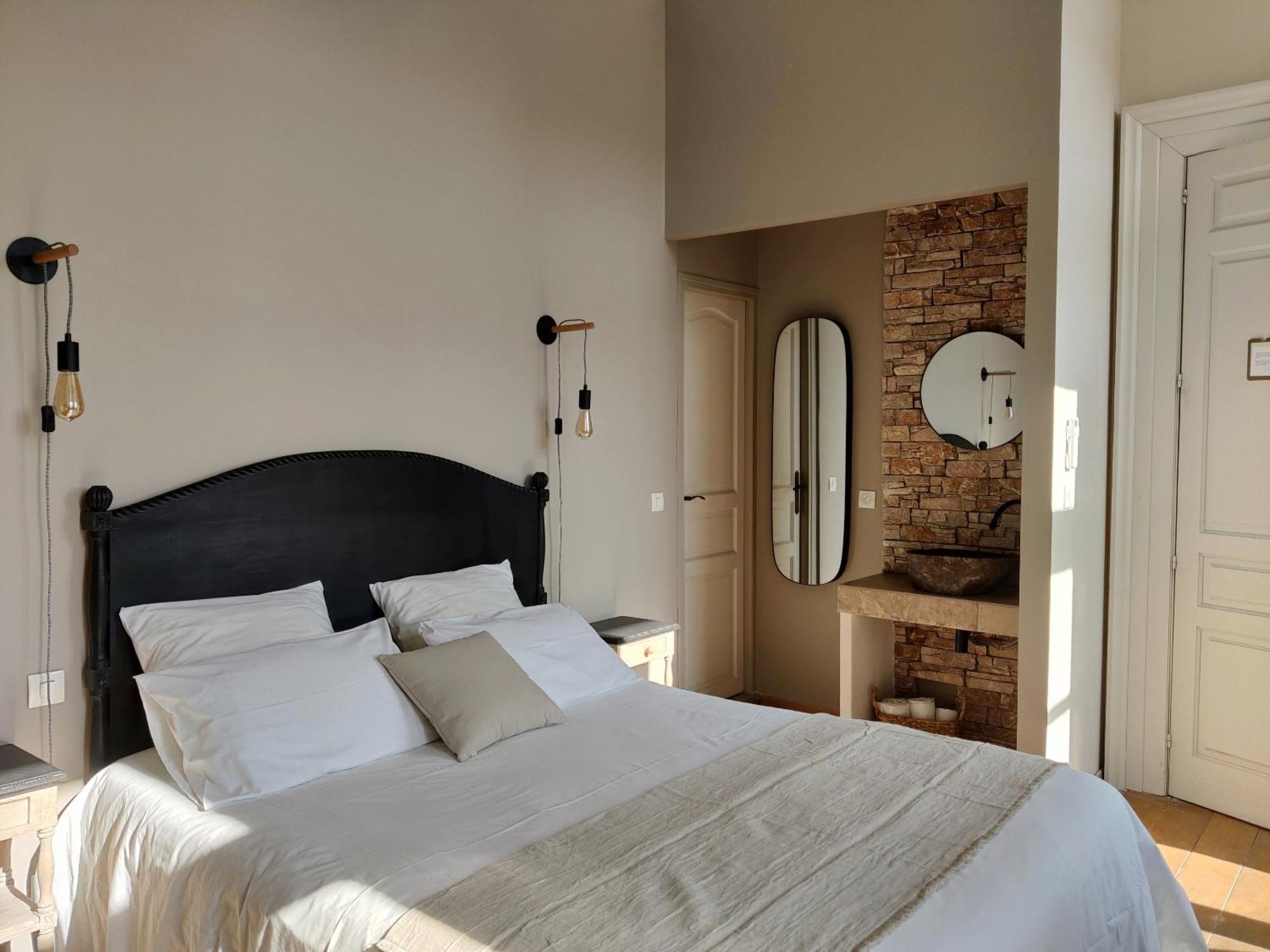Mèze Chambres D'Hotes - Bed And Breakfast Les Palmiers חדר תמונה